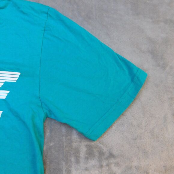 Nike TShirt Women Small Blue Lightweight Casual Regular Fit Cotton Turquoise - Picture 4 of 11